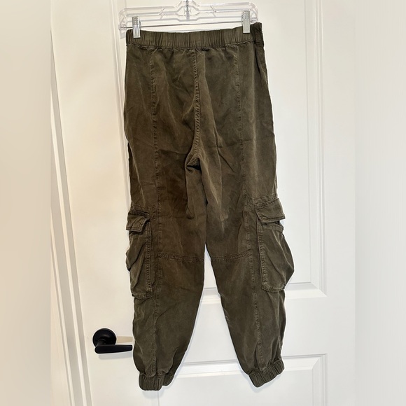 All Saints Freida temcel cargo pants in olive green - Picture 5 of 6